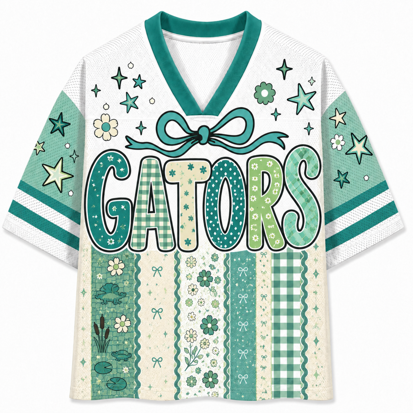 Chaotic Club Retro Floral Mascot Vintage Wildflower Mesh Jersey