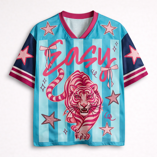 ChaoticClub Striped Easy Tiger Mesh Jersey