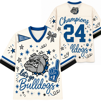 ChaoticClub Mascot Preppy Team Game Day Mesh Jersey