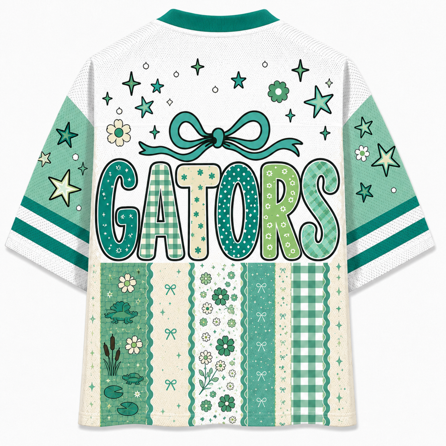 Chaotic Club Retro Floral Mascot Vintage Wildflower Mesh Jersey