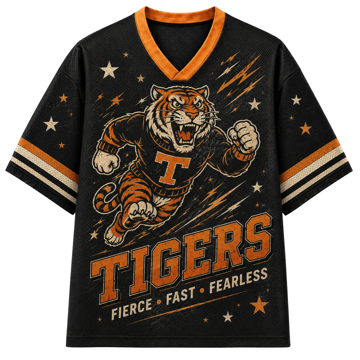 Chaotic Club Retro Mascot Lightning Game Day Mesh Jersey