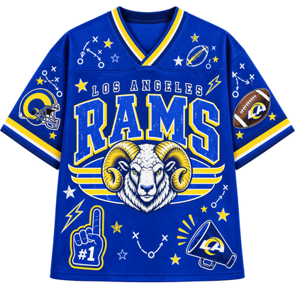 Chaotic Club Mascot Football Doodles Game Day Mesh Jersey