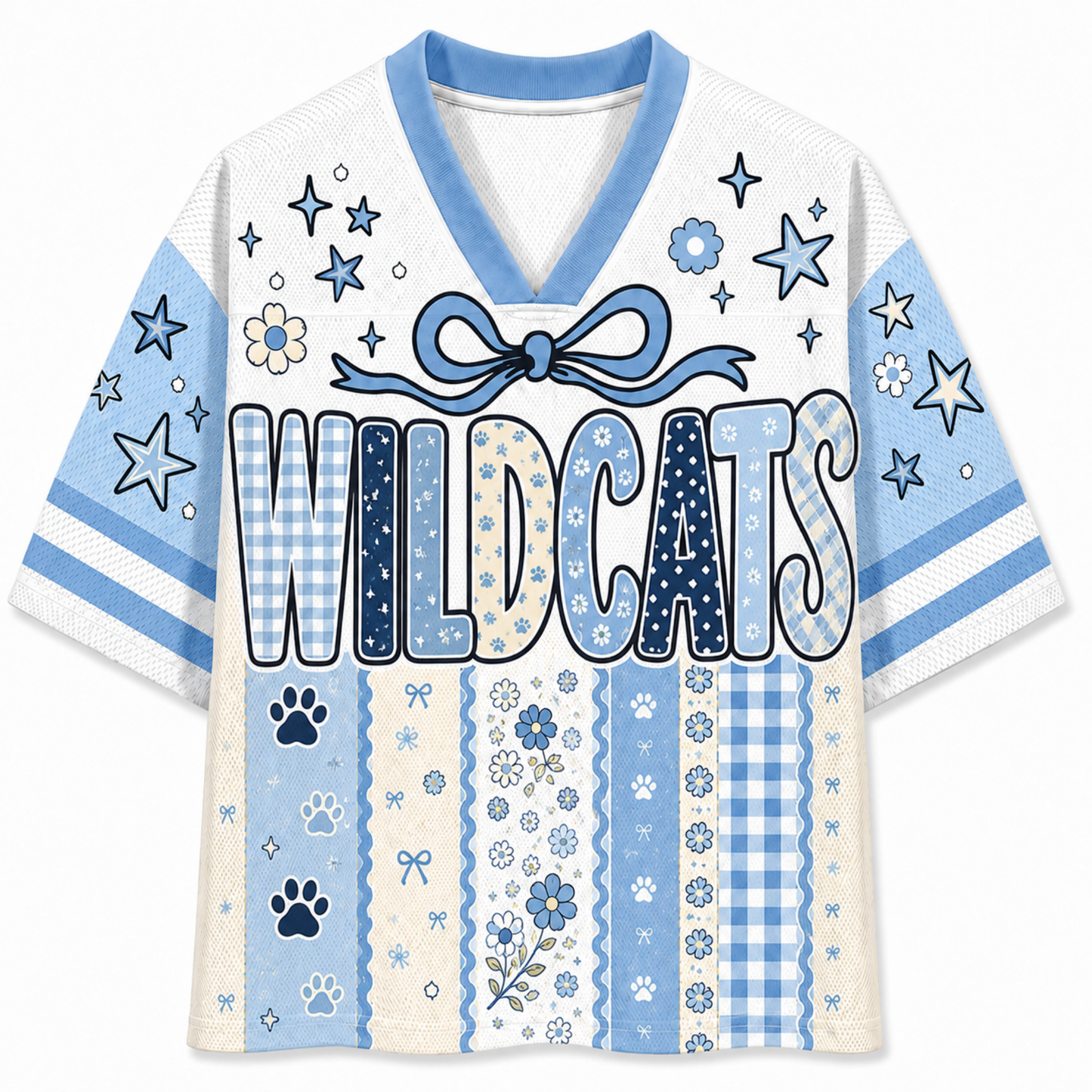 Chaotic Club Retro Floral Mascot Vintage Wildflower Mesh Jersey