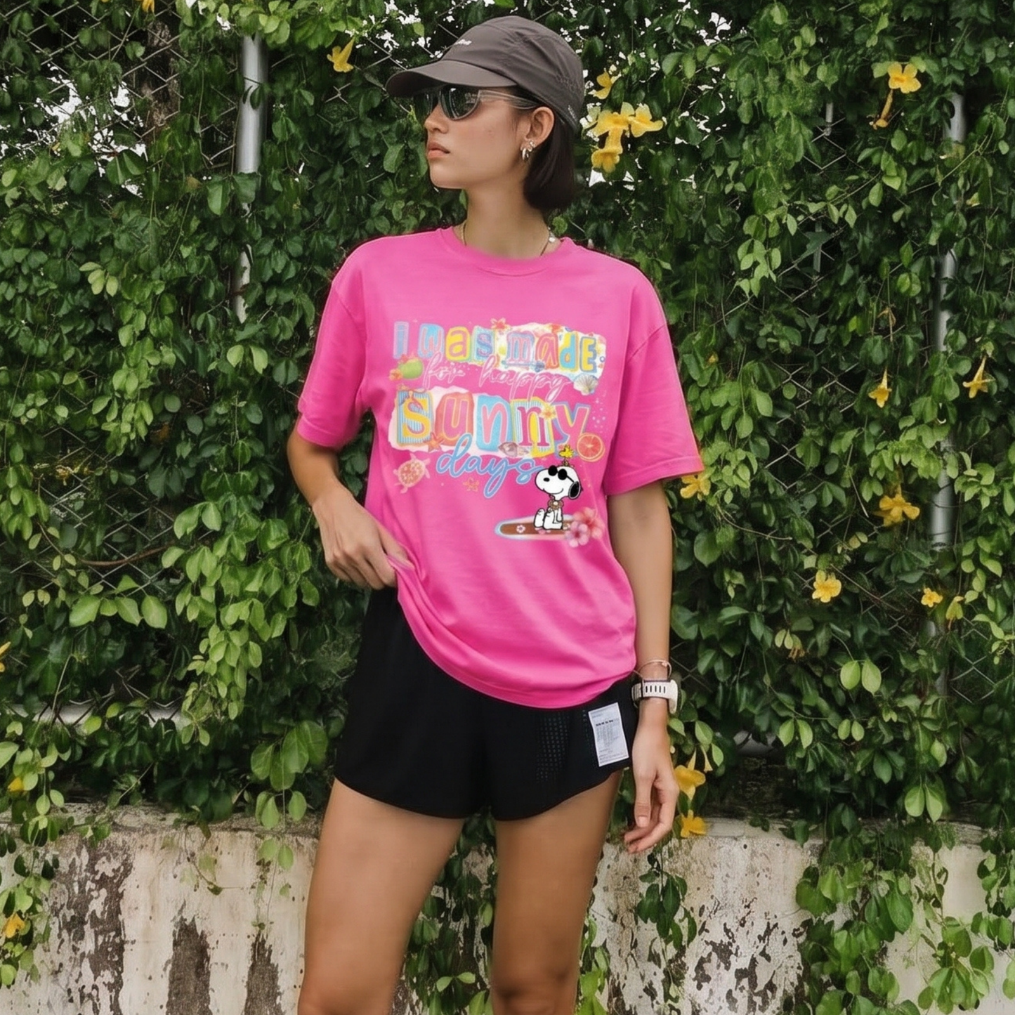 ChaoticClub Summer Sunny Days Dog Neon T-shirt