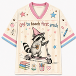 ChaoticClub Off To Teach Back to School Racoon Mesh Jersey