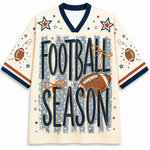 Chaotic Club Vintage Stripes Football Mom Mesh Jersey