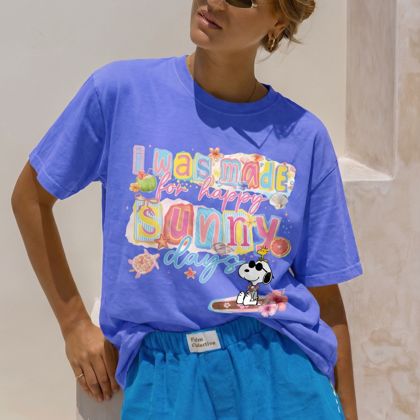 ChaoticClub Summer Sunny Days Dog Neon T-shirt