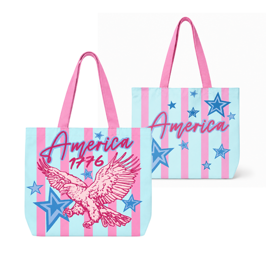 4th Of July Eagle Tote Bag