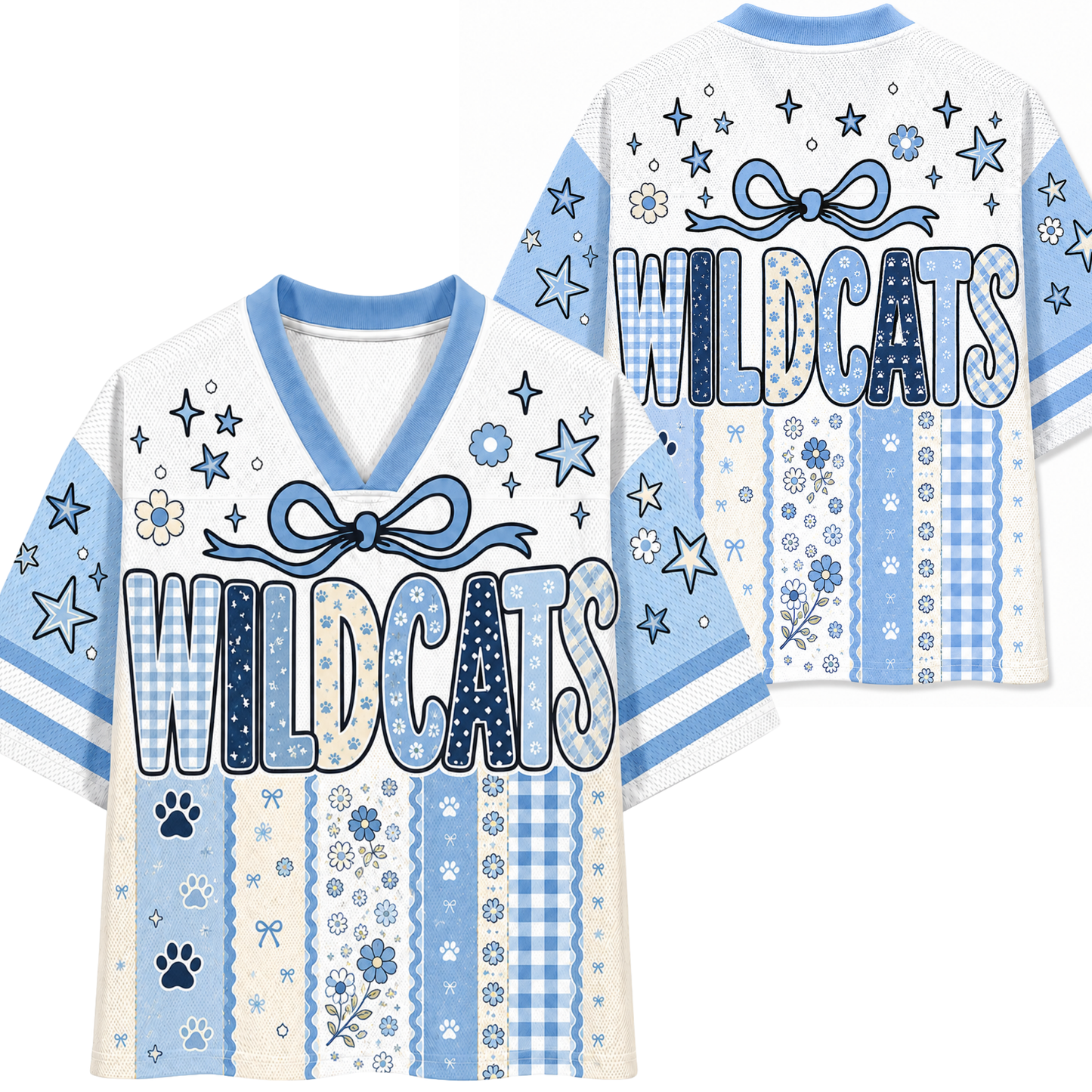Chaotic Club Retro Floral Mascot Vintage Wildflower Mesh Jersey