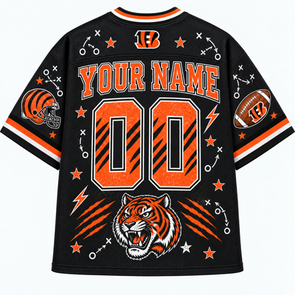 Chaotic Club Mascot Football Doodles Game Day Mesh Jersey