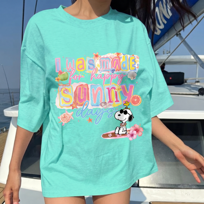 ChaoticClub Summer Sunny Days Dog Neon T-shirt