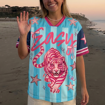 ChaoticClub Striped Easy Tiger Mesh Jersey