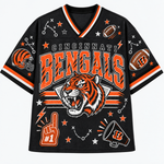 Chaotic Club Mascot Football Doodles Game Day Mesh Jersey