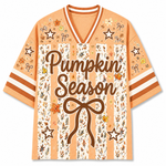 Chaotic Club Striped Fall Autumn Fall Leaves Thanksgiving Mesh Jersey