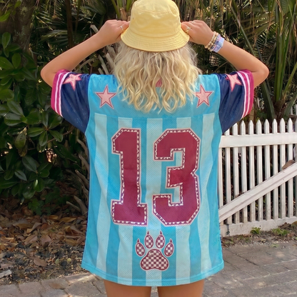 ChaoticClub Striped Easy Tiger Mesh Jersey