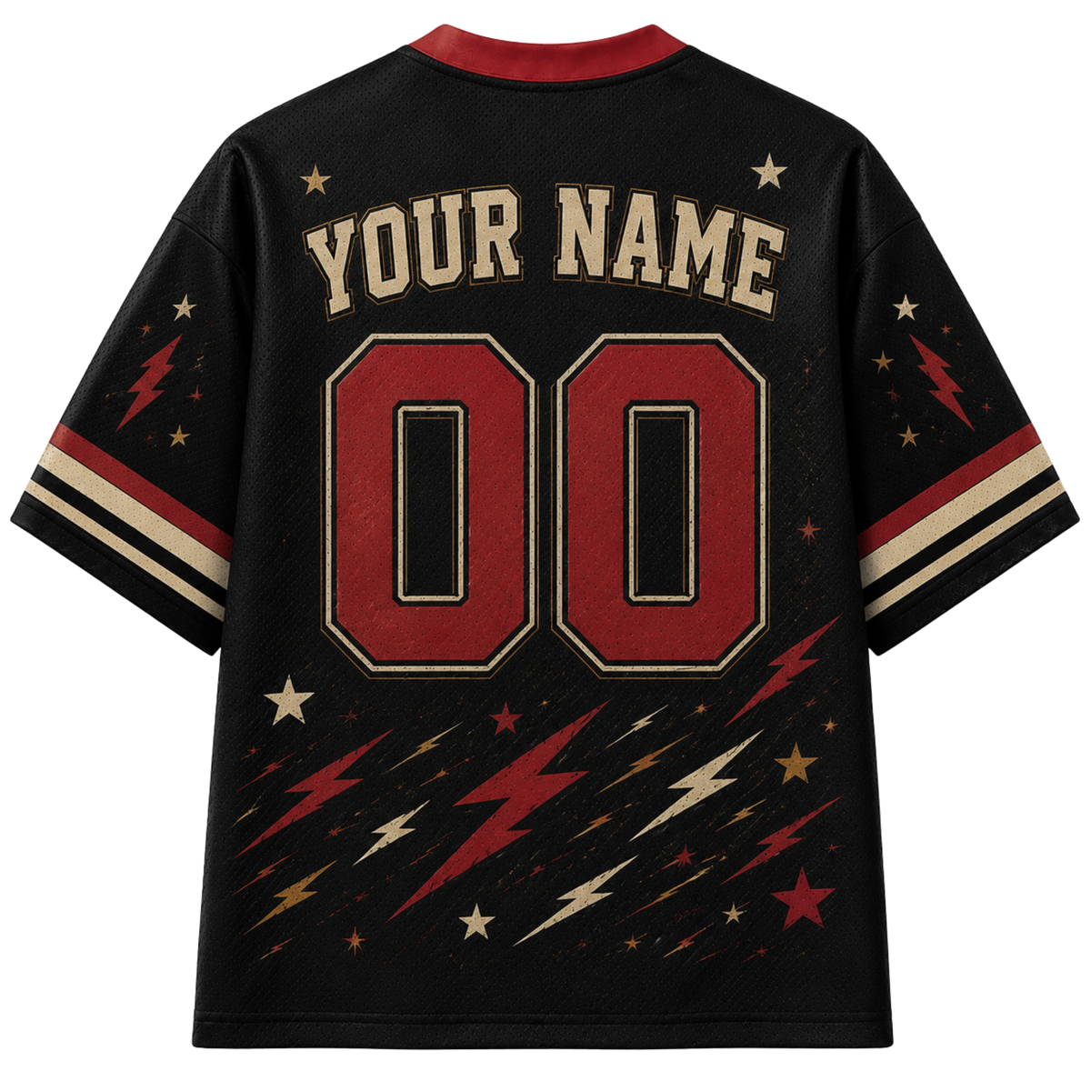 Chaotic Club Retro Mascot Lightning Game Day Mesh Jersey