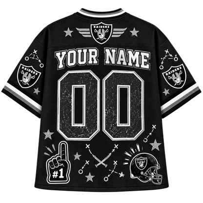 Chaotic Club Mascot Football Doodles Game Day Mesh Jersey