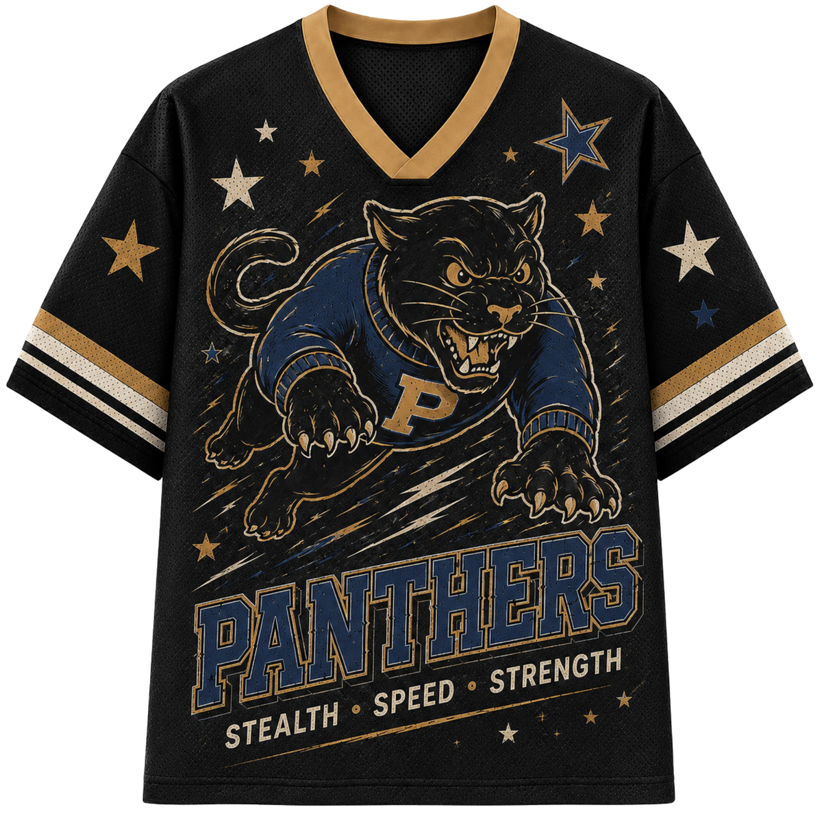 Chaotic Club Retro Mascot Lightning Game Day Mesh Jersey