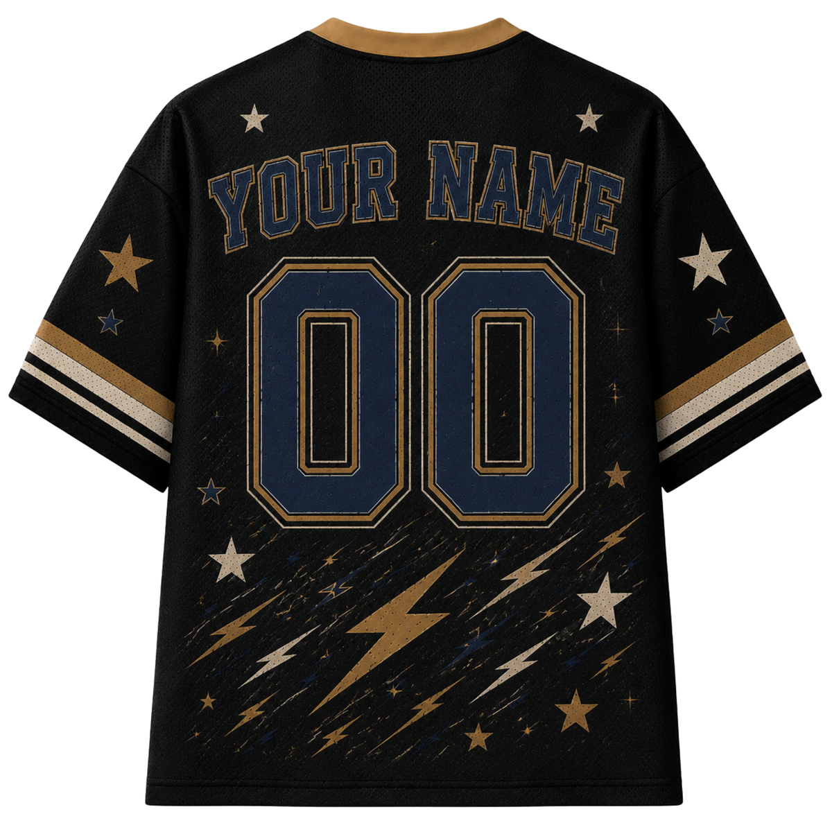 Chaotic Club Retro Mascot Lightning Game Day Mesh Jersey