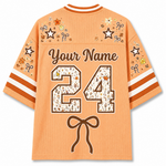 Chaotic Club Striped Fall Autumn Fall Leaves Thanksgiving Mesh Jersey