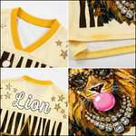 ChaoticClub Leopard Stars Lion Striped Summer Mesh Jersey