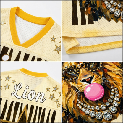 ChaoticClub Leopard Stars Lion Striped Summer Mesh Jersey