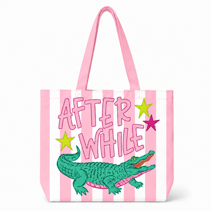 Striped Later Gator Summer After Tote Bag