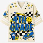 ChaoticClub Cool Skateboard Lightning Smiley Mesh Jersey