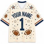 Chaotic Club Vintage Stripes Football Mom Mesh Jersey