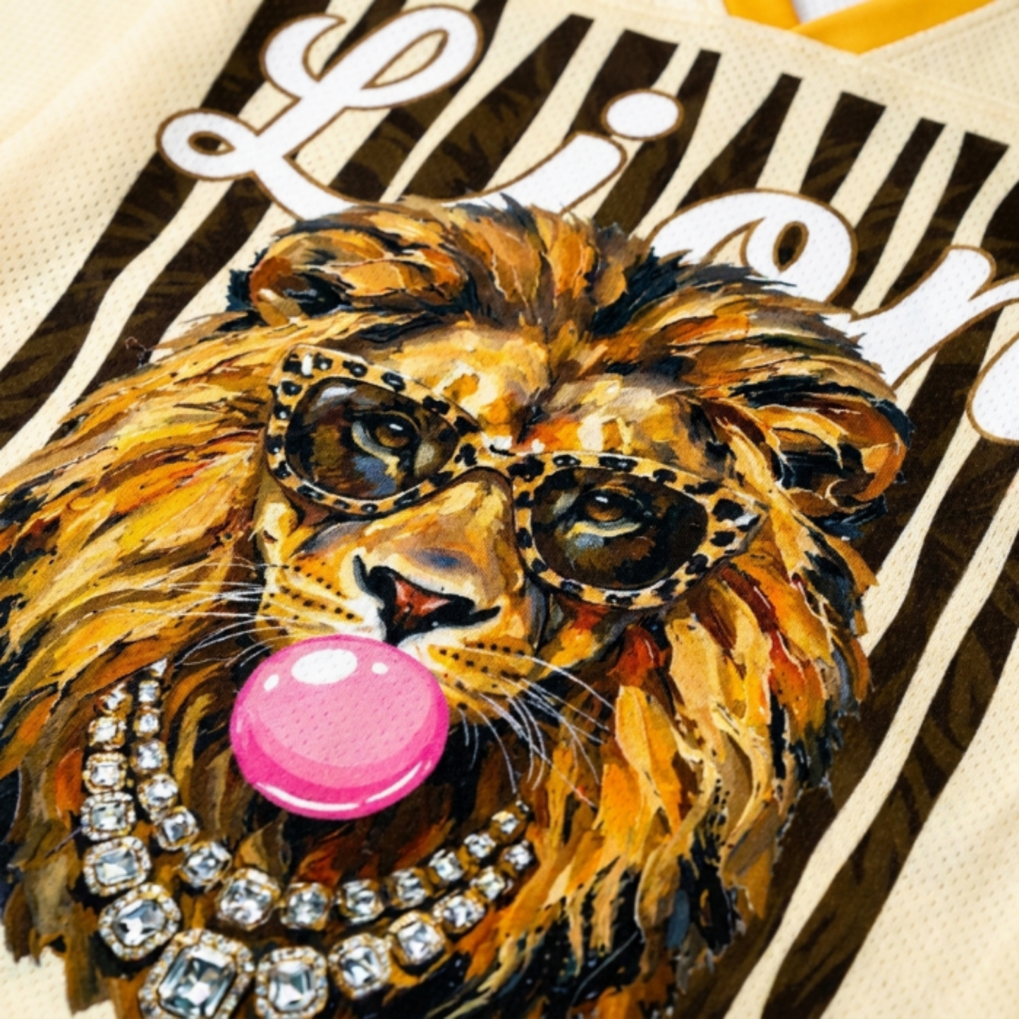 ChaoticClub Leopard Stars Lion Striped Summer Mesh Jersey