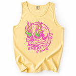 ChaoticClub Everything Is Fine Skull Tank Top