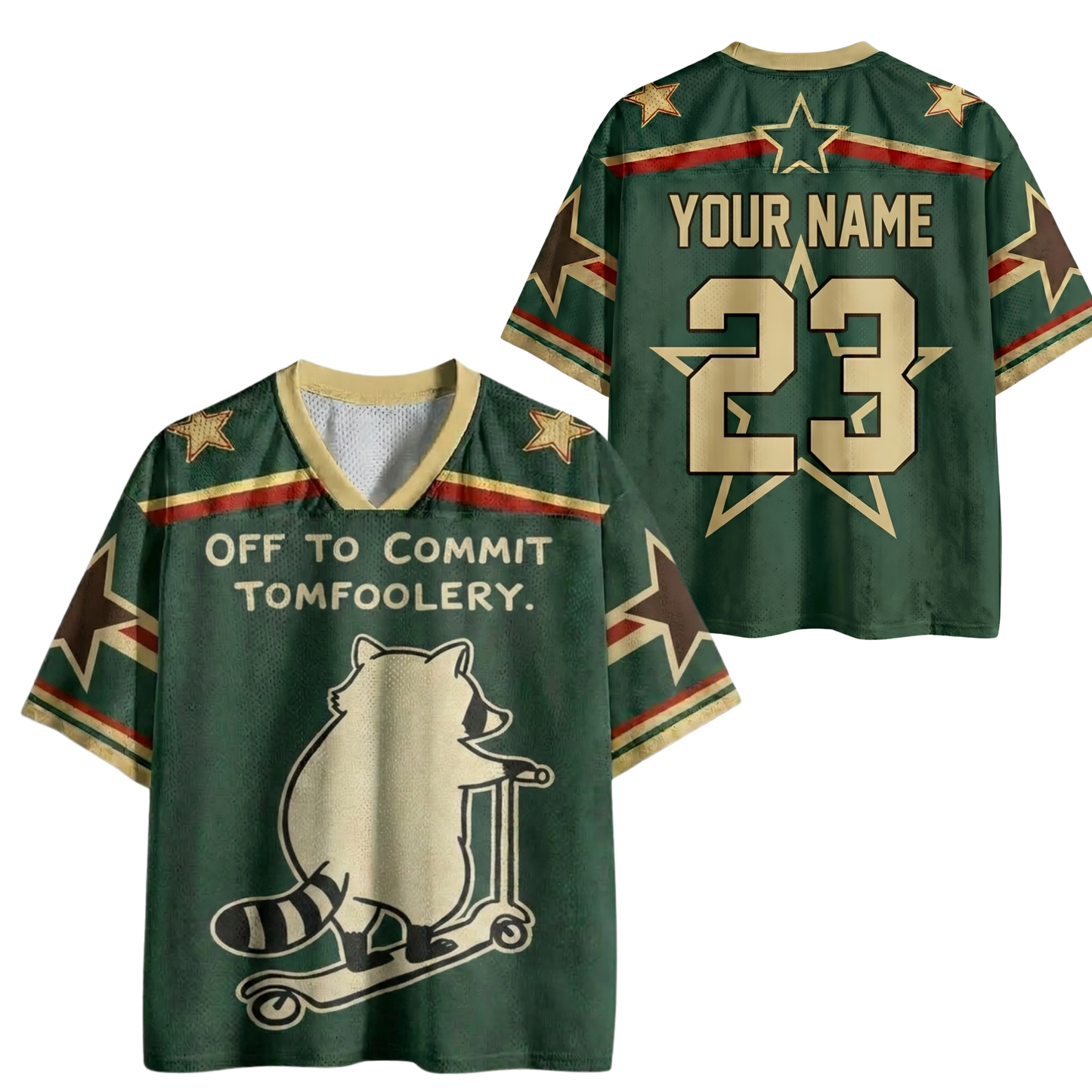 ChaoticClub Personalized Off To Commit Tomfoolery Mesh Jersey