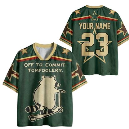 ChaoticClub Personalized Off To Commit Tomfoolery Mesh Jersey