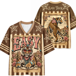 ChaoticClub Cowgirl Animal Easy Tiger Mesh Jersey