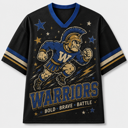 Chaotic Club Retro Mascot Lightning Game Day Mesh Jersey