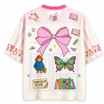 ChaoticClub Children Books Characters Back To School Mesh Jersey