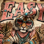 ChaoticClub Cowgirl Animal Easy Tiger Mesh Jersey - Breathable Mesh Fabric Detail