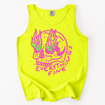 ChaoticClub Everything Is Fine Skull Tank Top