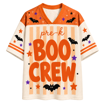 Chaotic Club Boo Crew Grade Level Halloween Sports Mesh Jersey