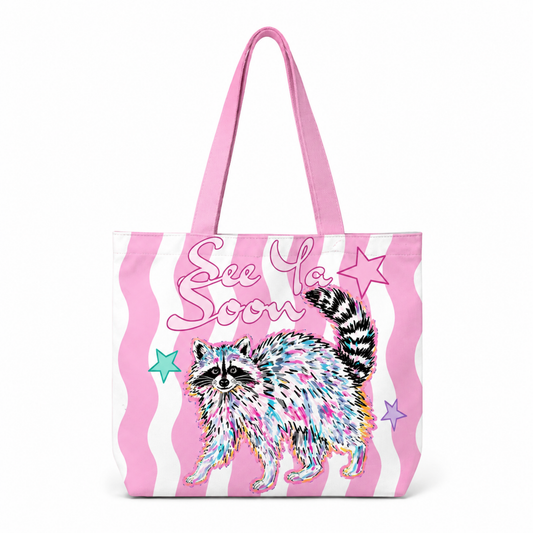 See Ya Soon Raccoon Tote Bag