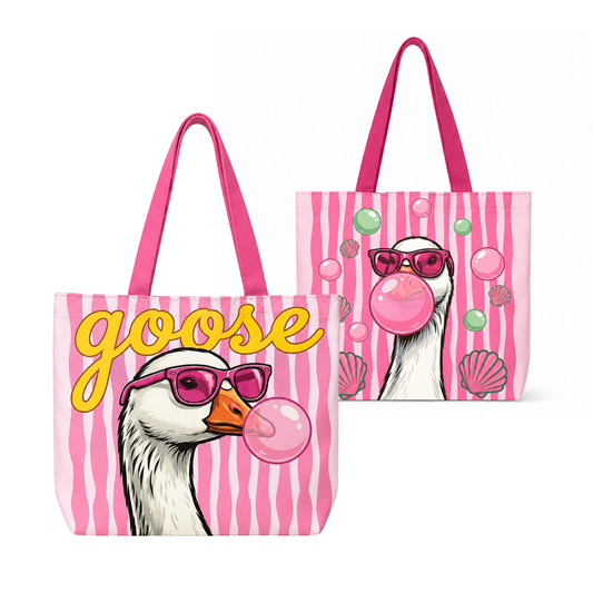 Shell & Goose Bubblegum Summer Tote Bag