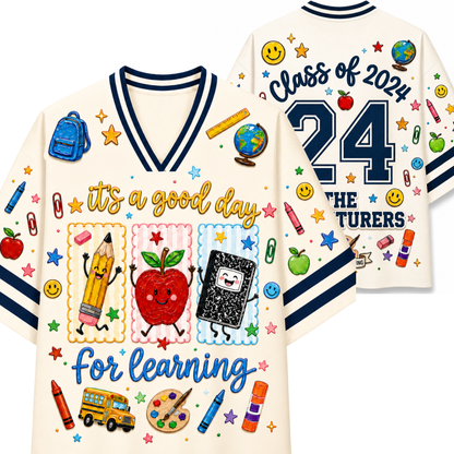Chaotic Club Brushstroke It's a Good Day for Learning Mesh Jersey