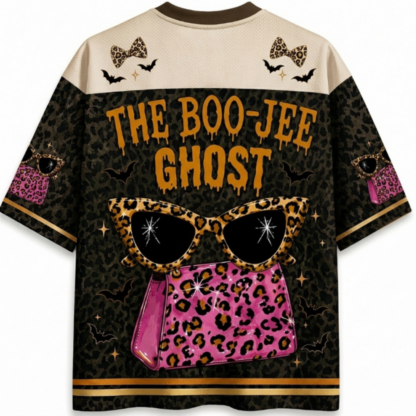 ChaoticClub Boo Jee Leopard Mesh Jersey