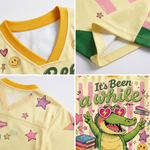ChaoticClub It's Been a While Crocodile Back to School Mesh Jersey