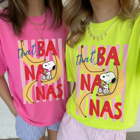 ChaoticClub Summer That's Banana Dog Neon T-shirt