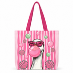 Shell & Goose Bubblegum Summer Tote Bag