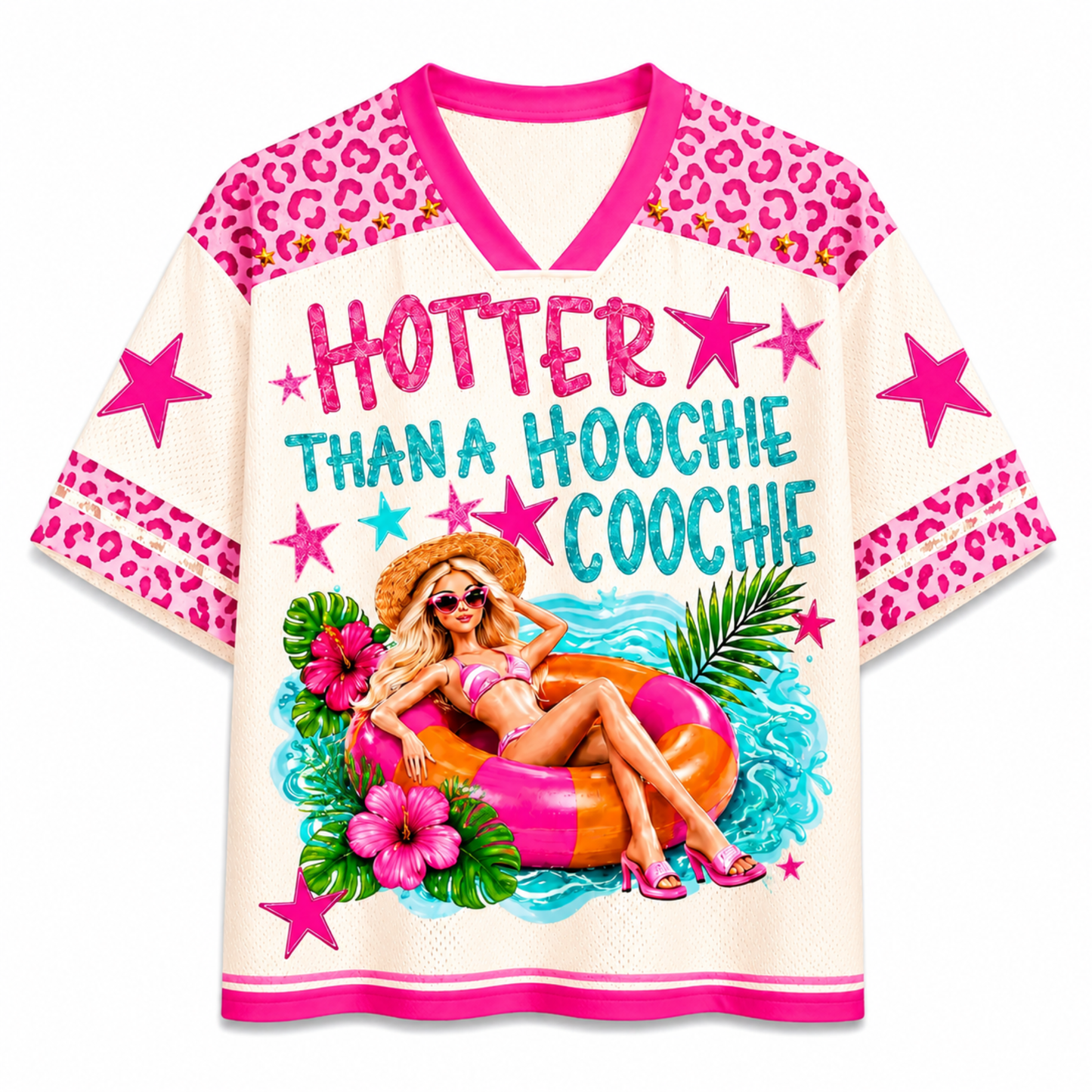 ChaoticClub Hotter Than a Hoochie Coochie Mesh Jersey