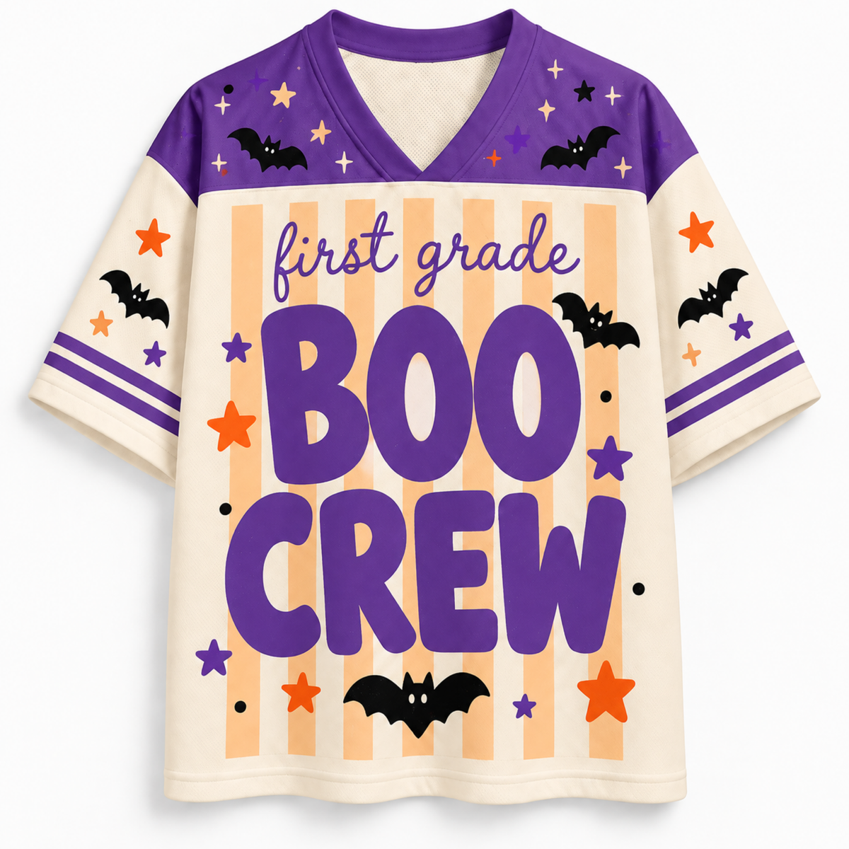 Chaotic Club Boo Crew Grade Level Halloween Sports Mesh Jersey