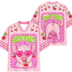 ChaoticClub Guess What Piggy Butt Summer Mesh Jersey
