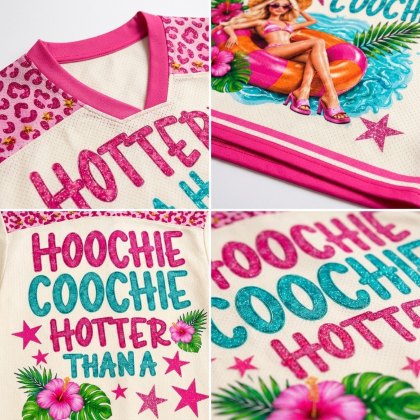 ChaoticClub Hotter Than a Hoochie Coochie Mesh Jersey